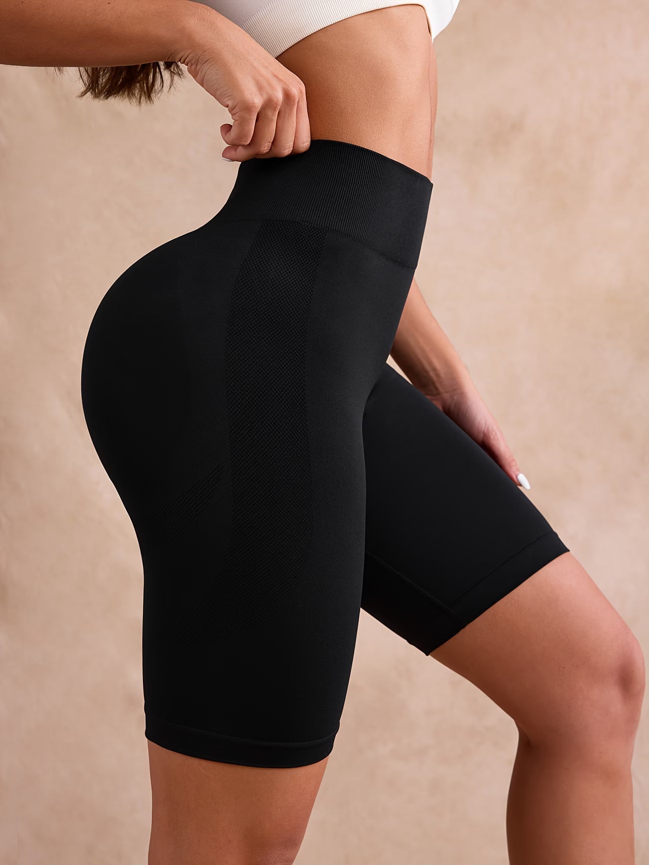 3/4 High-Stretch Yoga Shorts.