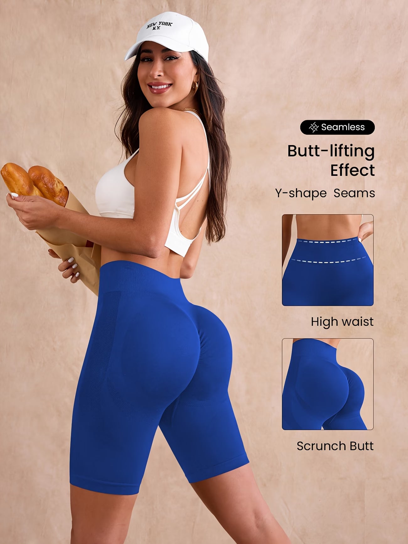 3/4 High-Stretch Yoga Shorts.