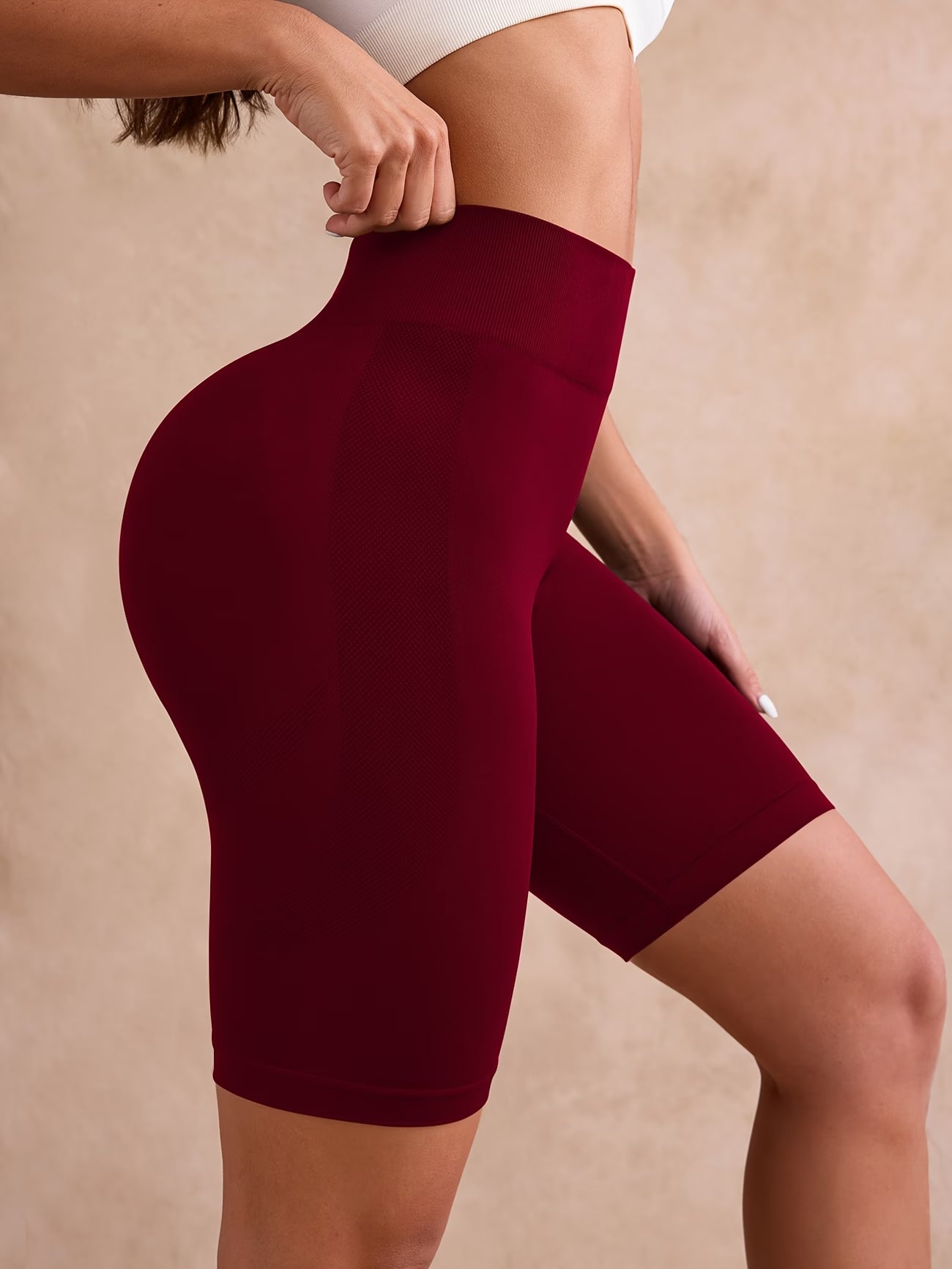 3/4 High-Stretch Yoga Shorts.