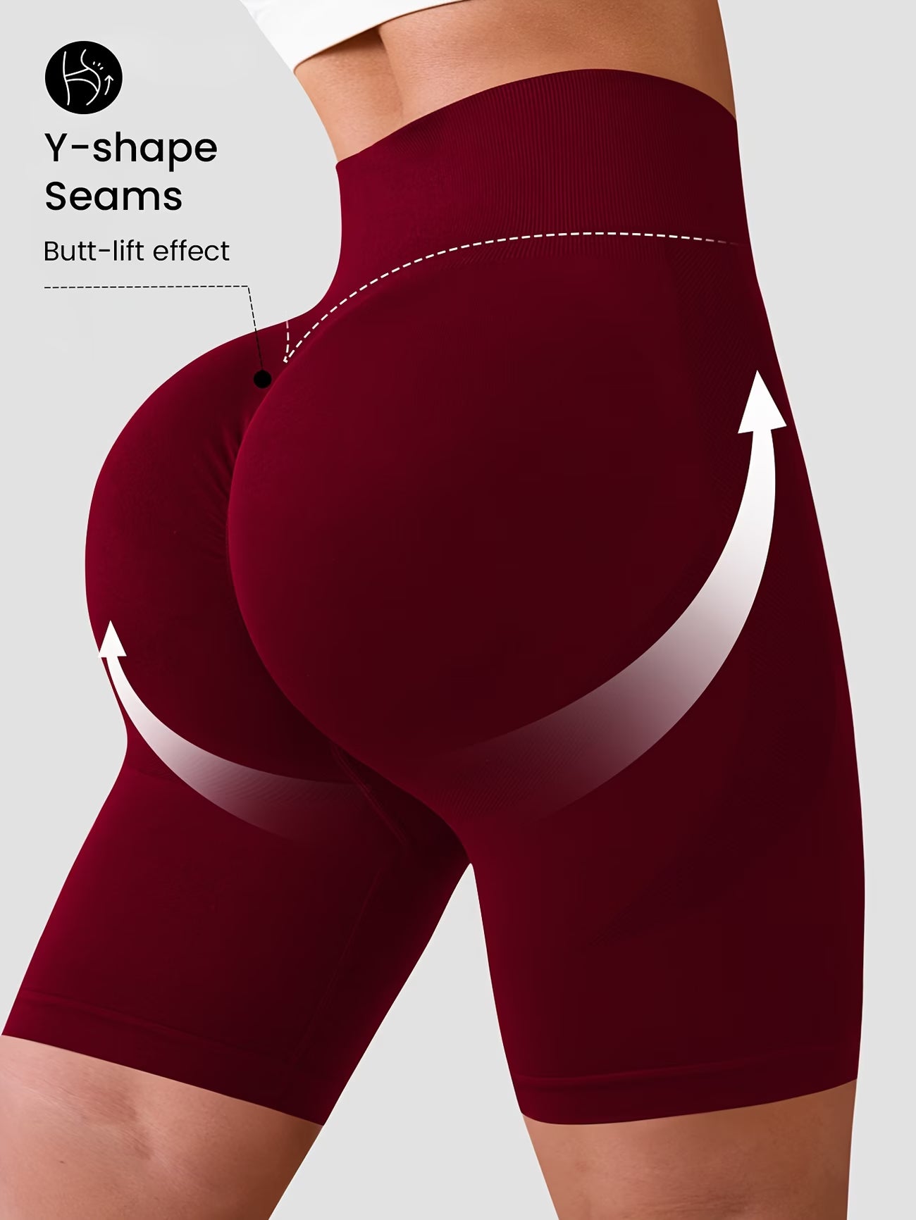 3/4 High-Stretch Yoga Shorts.