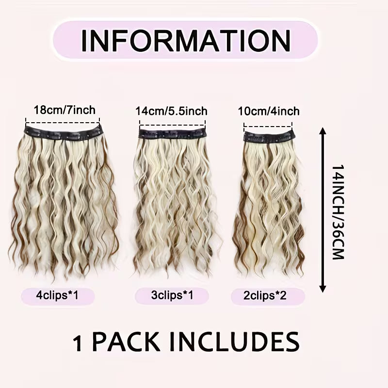 36cm Invisible Lace Clip-In Extensions.