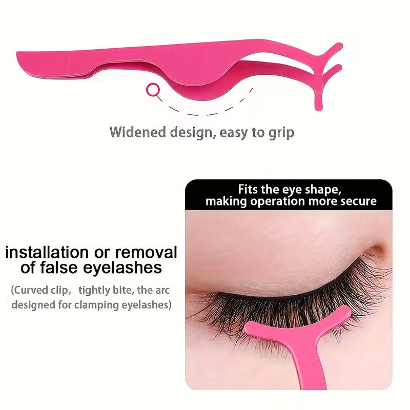 3pc Stainless Steel Precision Tweezer & Styling Set.
