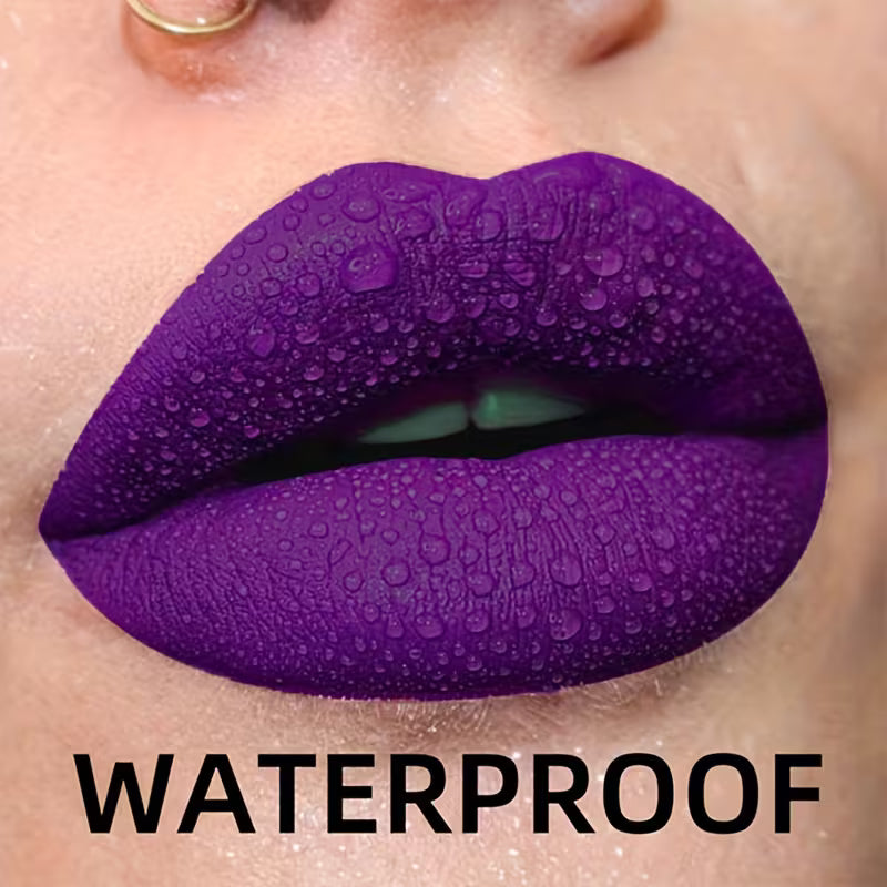 3pc Stay-Put Purple Matte Lip Kit.