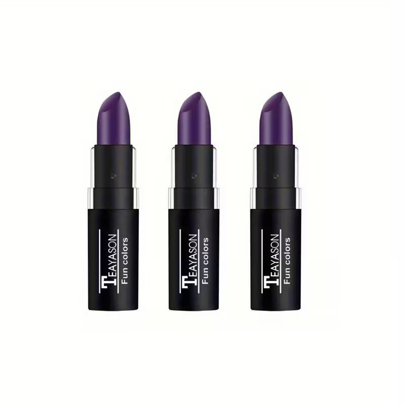 3pc Stay-Put Purple Matte Lip Kit.