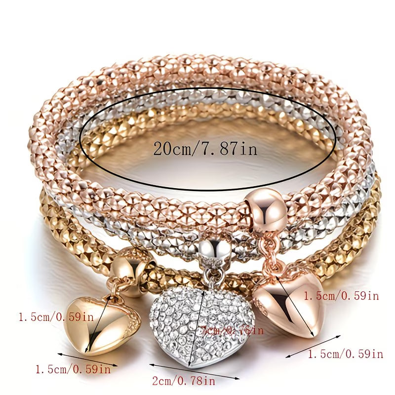 3pc Tree of Life "Luminous Growth" Bracelet Set.