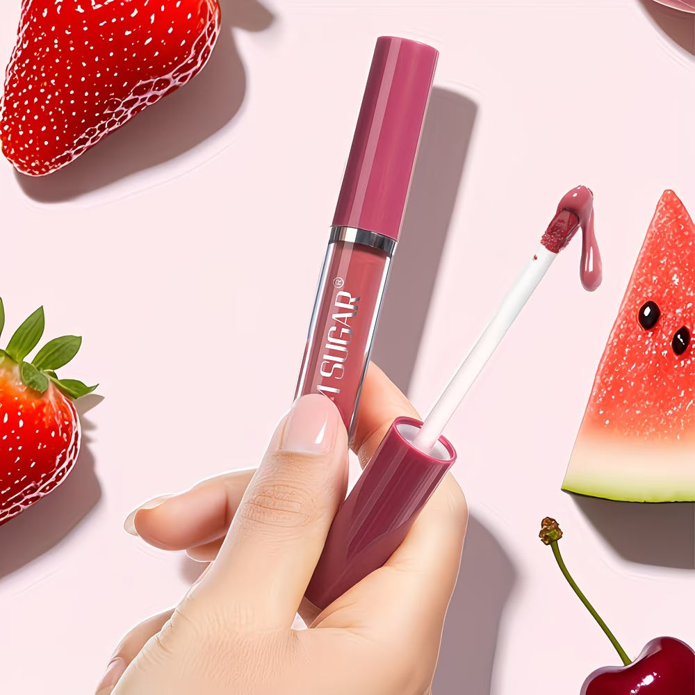3pc Watermelon-Scented Waterproof, Matte Lip Kit.