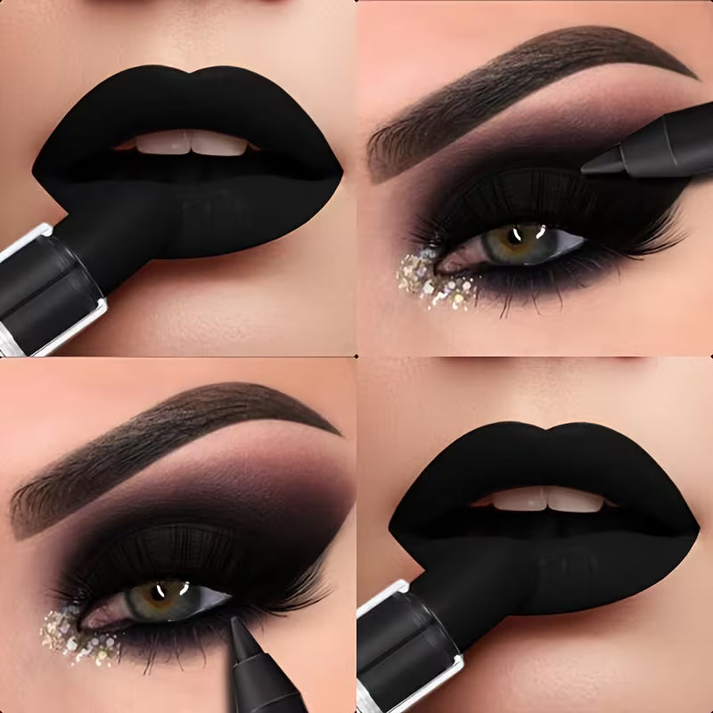 3pcs Matte Black Dark Makeup Collection.