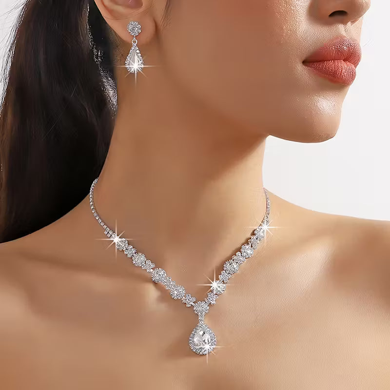 3pcs Necklace and Earrings Set