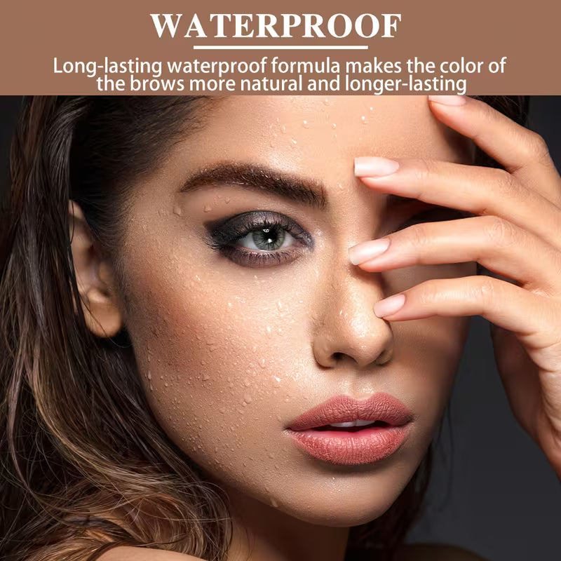 4-Color Rainbow Brow Pomade – Waterproof Party Perfection.