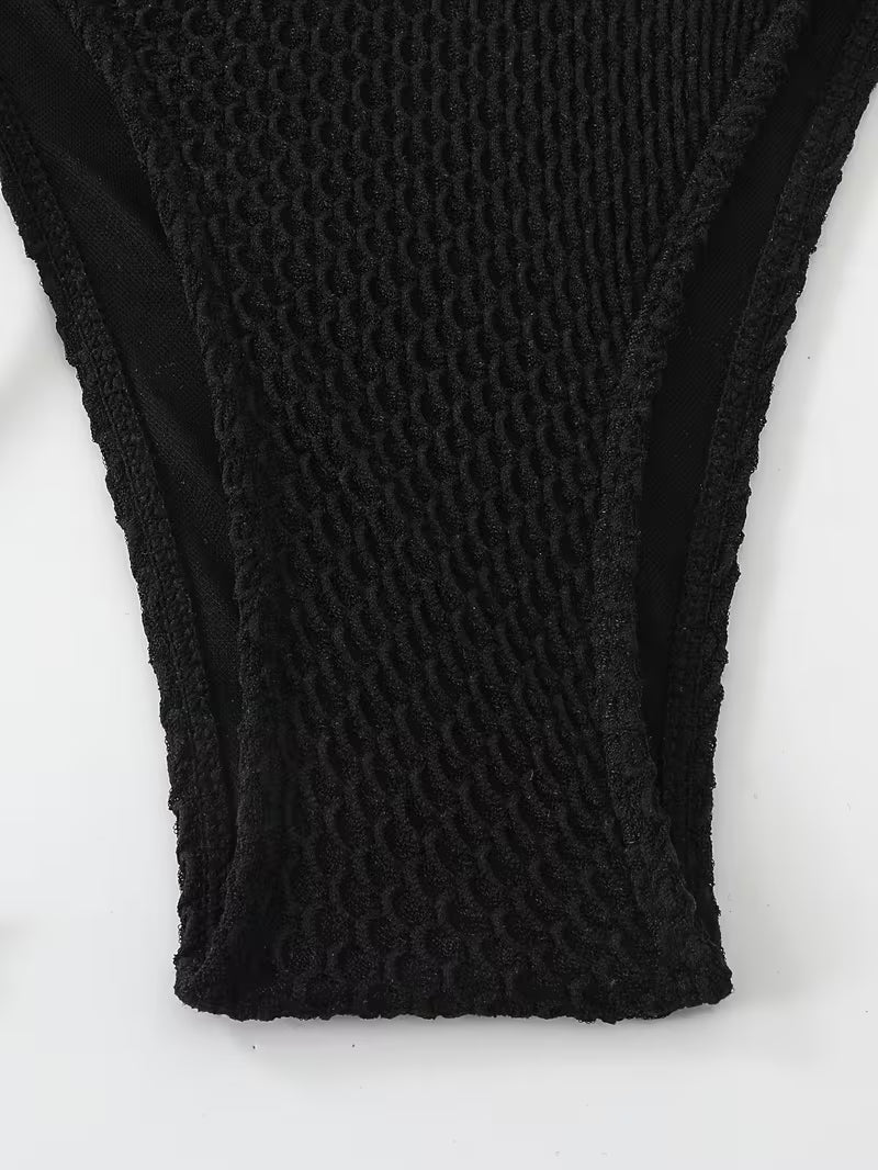 4-Piece Conservative Swimwear Set.