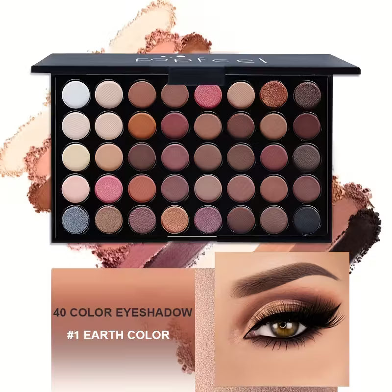 40 Color Eye Shadow Makeup.