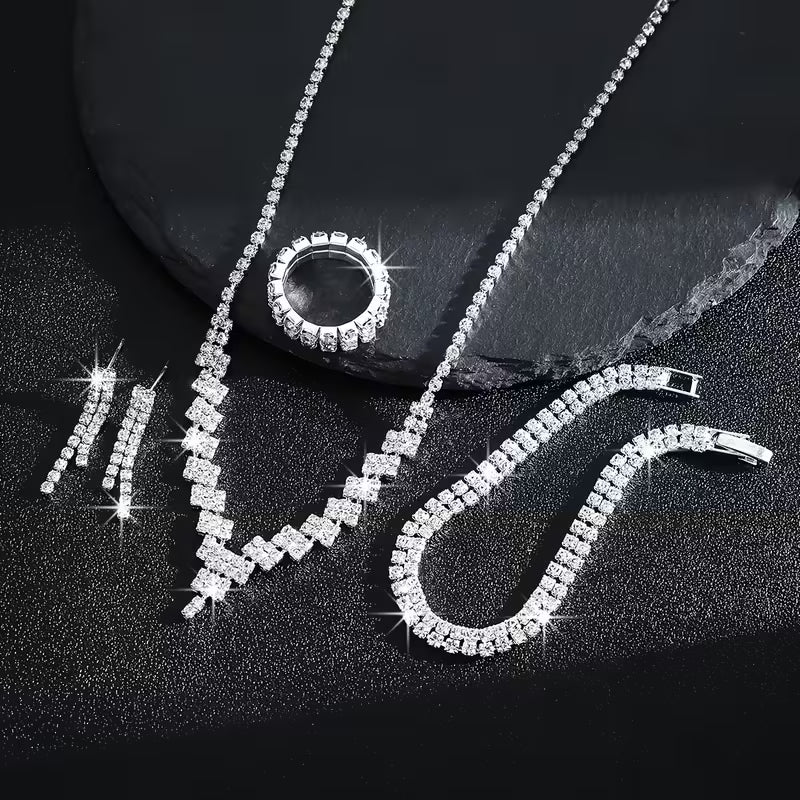 4PC Minimalist V-Shape Jewelry Set