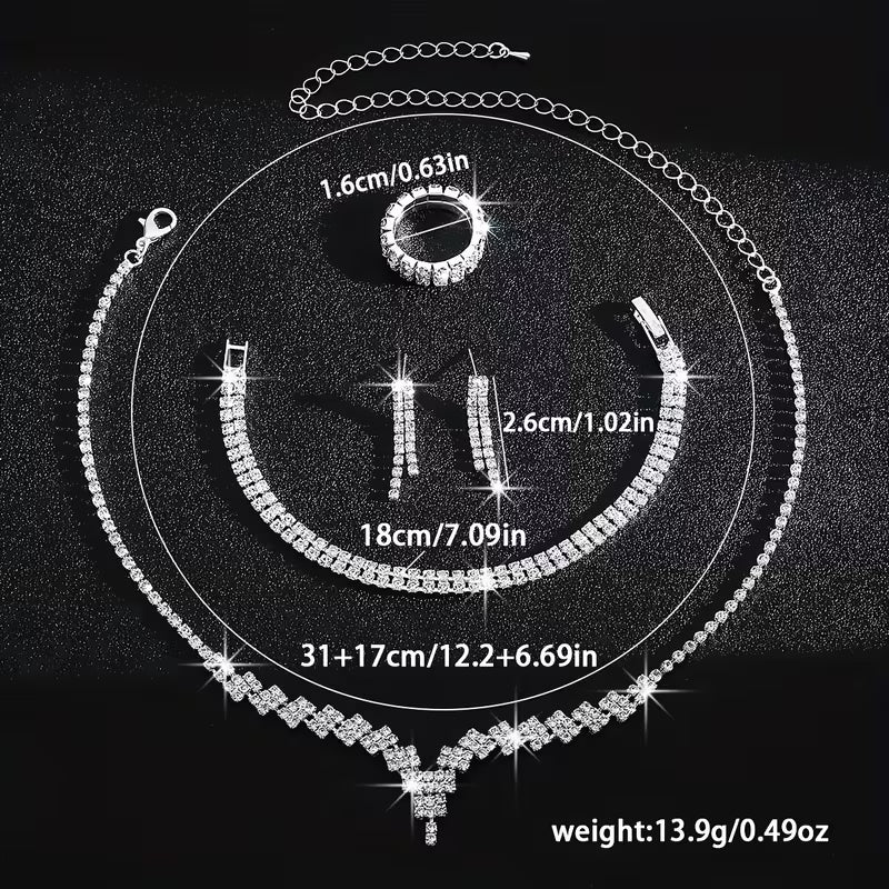 4PC Minimalist V-Shape Jewelry Set