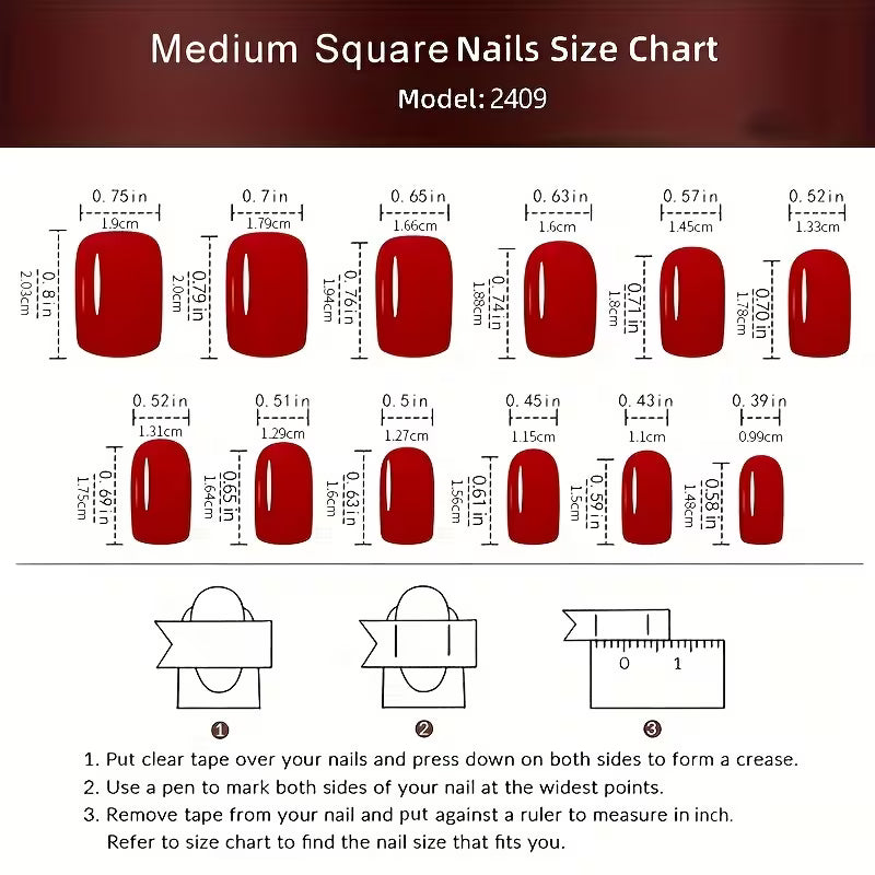 4 Sets of 96pcs Colorful Small Flower Fake Nail Sets.