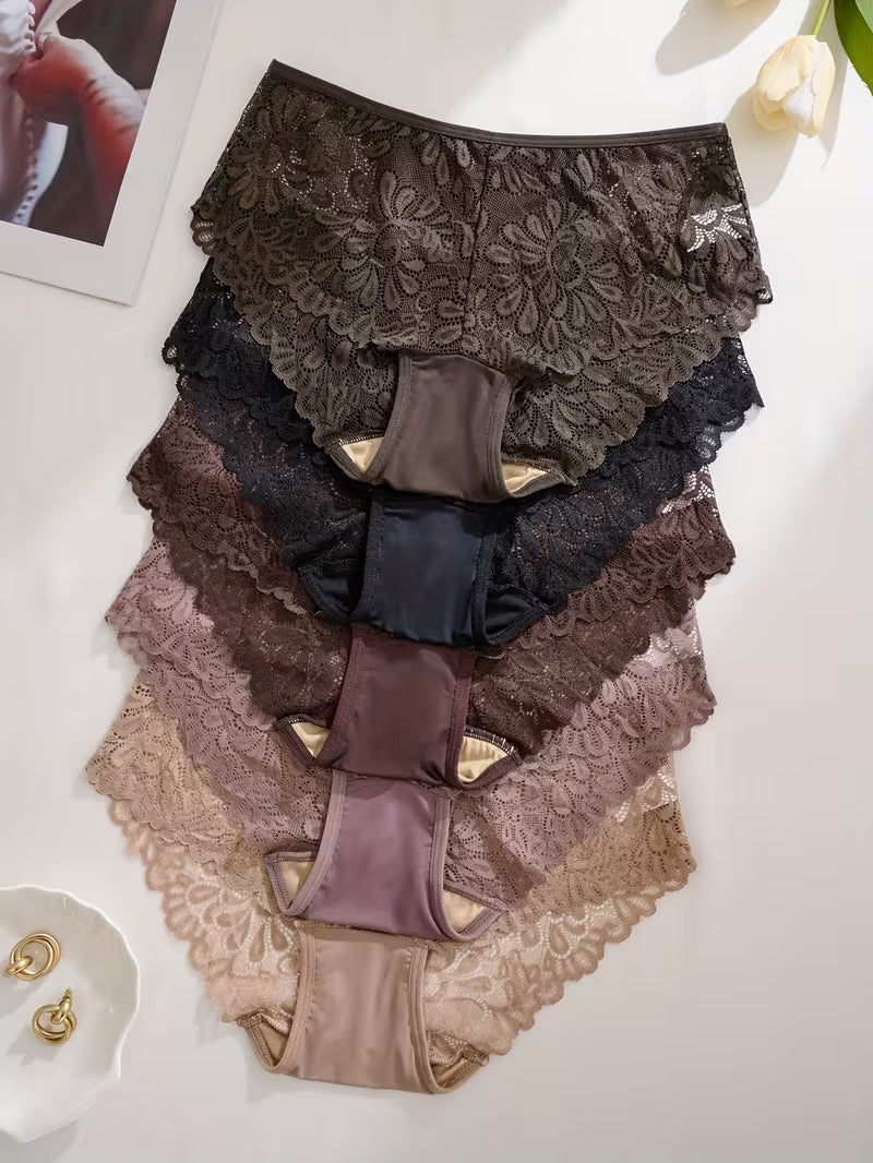 5-Pack Women’s Low-Waist Hollow-Out Briefs.