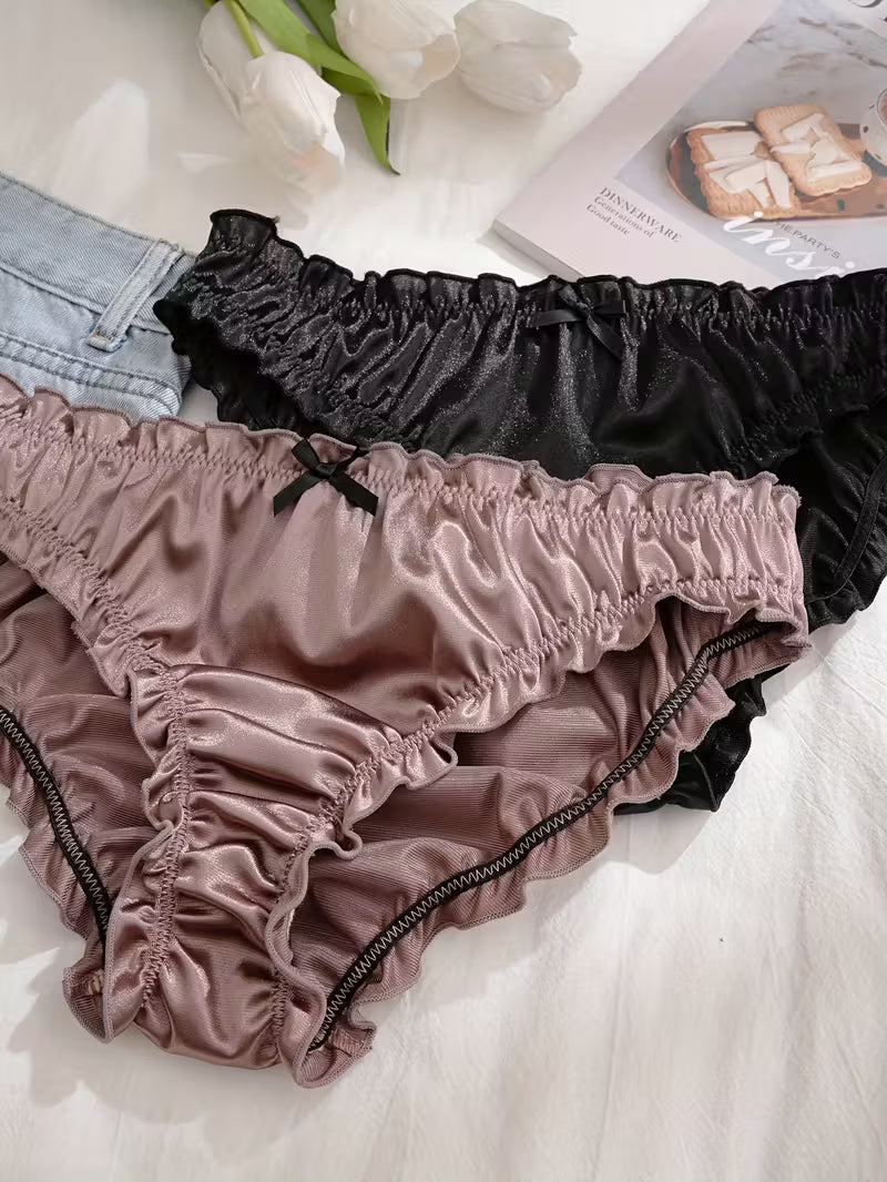 5-Pack Women’s Satin Bow Briefs.