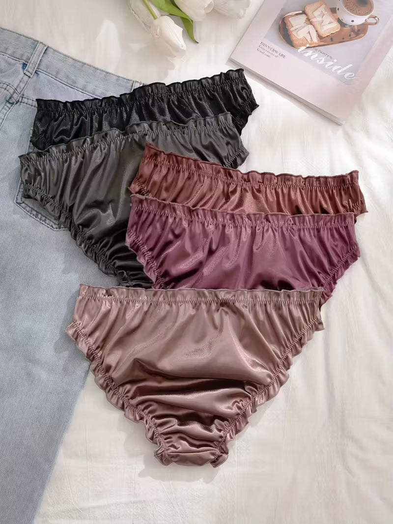 5-Pack Women’s Satin Bow Briefs.