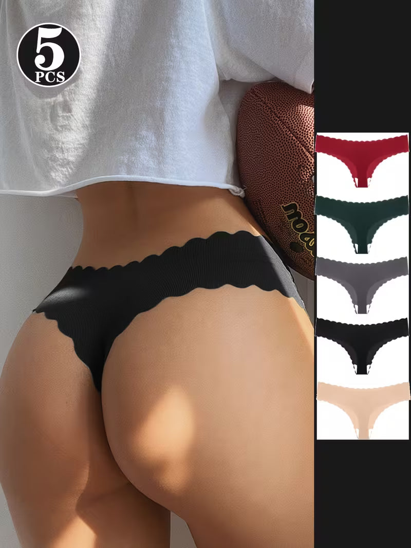 5-Pack Seamless Women's Tanga Panties.