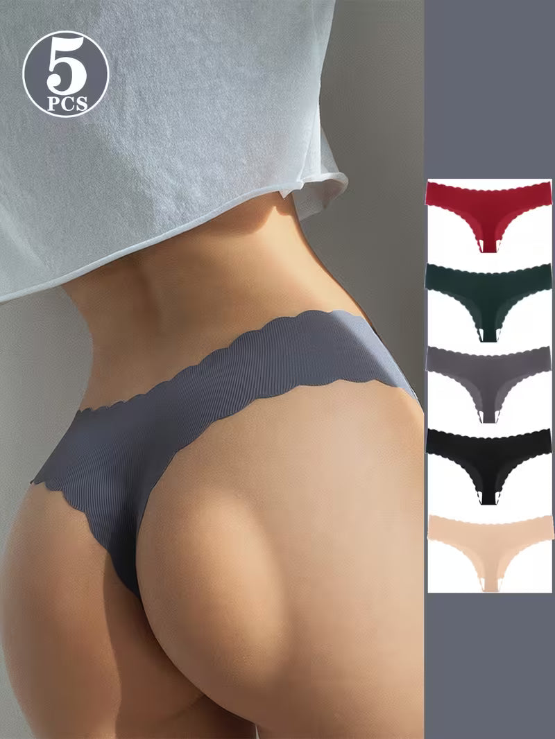 5-Pack Seamless Women's Tanga Panties.