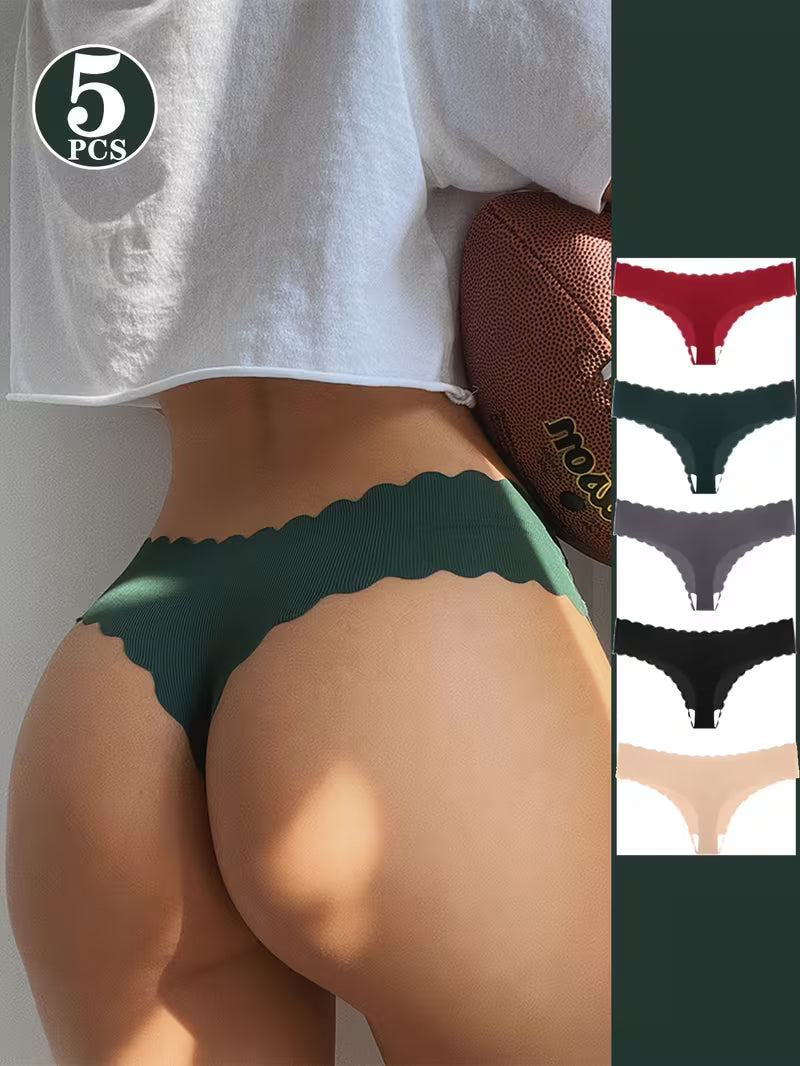 5-Pack Seamless Women's Tanga Panties.