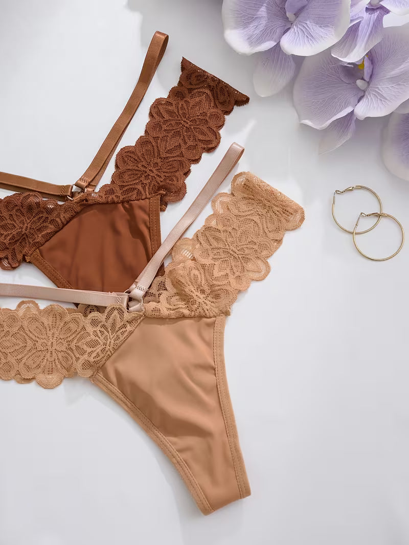 5-Pack Women’s Solid Color V-String Thongs – Soft Knit Set.