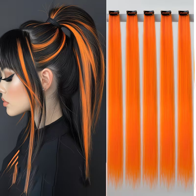 5-Piece Full Head Set for Instant Length & Volume Hair Extensions.