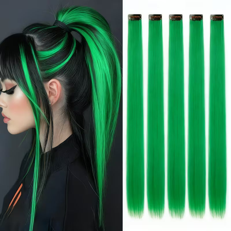 5-Piece Full Head Set for Instant Length & Volume Hair Extensions.