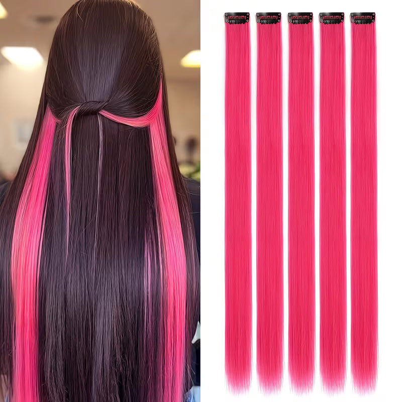 5-Piece Full Head Set for Instant Length & Volume Hair Extensions.