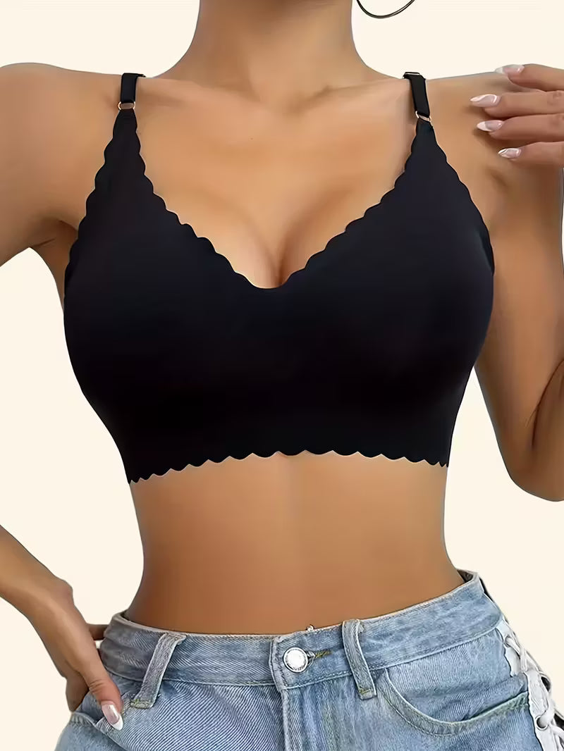 5pcs/Set Women's Wave-Shaped Seamless Bras