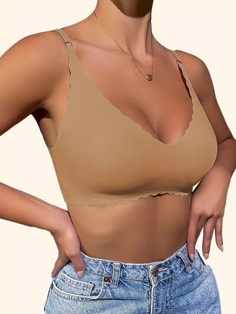 5pcs/Set Women's Wave-Shaped Seamless Bras