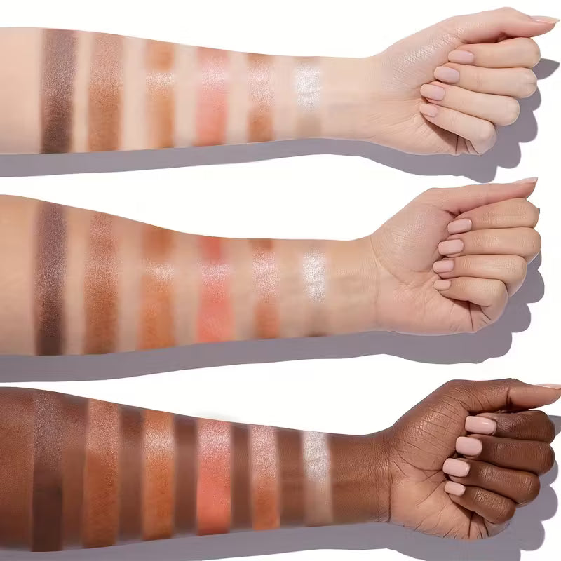 6-Color Coral & Metallic Shadow Pencil Set.