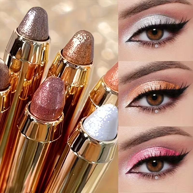 6-Piece Shimmer & Glitter Eyeshadow Pencils.