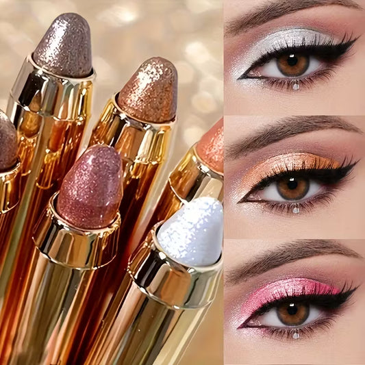 6-Piece Shimmer & Glitter Eyeshadow Pencils.