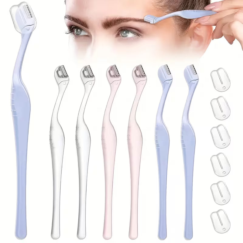 6pc Stainless Steel Facial Razors – Gentle 0.1mm.
