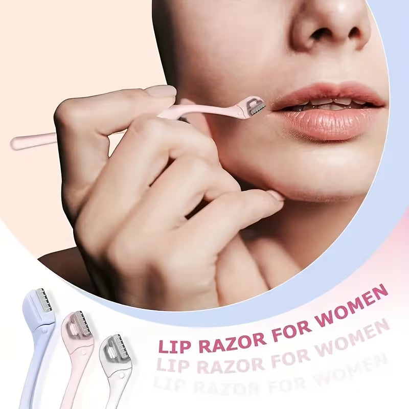 6pc Stainless Steel Facial Razors – Gentle 0.1mm.