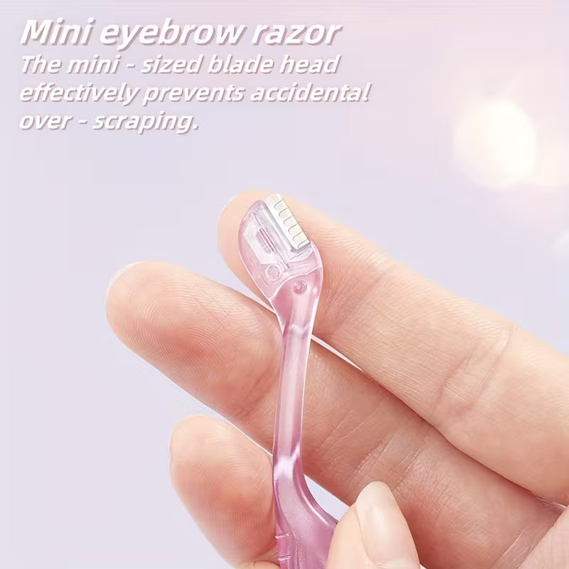 6pc Stainless Steel Facial Razors – Gentle 0.1mm.