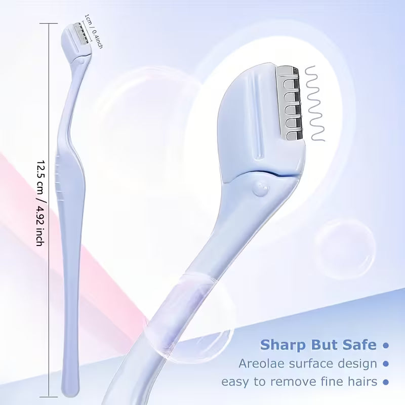 6pc Stainless Steel Facial Razors – Gentle 0.1mm.