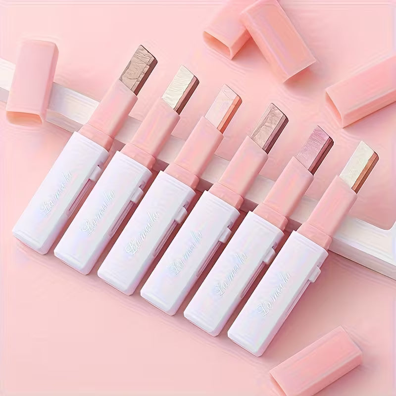 6pcs Two-Color Eye Shadow Stick Set.