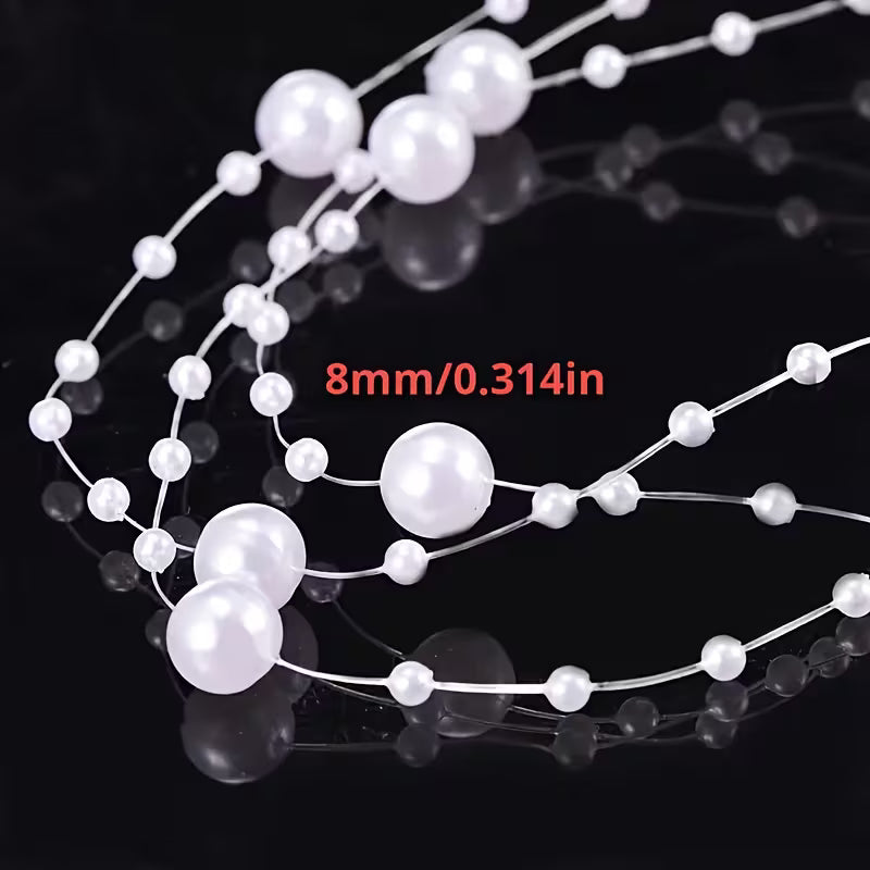 8mm Elegant Acrylic Garland for Weddings & Parties.