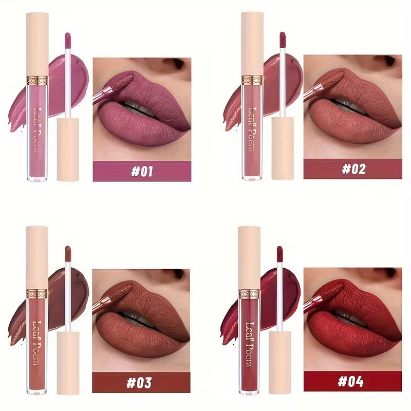 8pcs Waterproof Matte Liquid Lipstick Set.