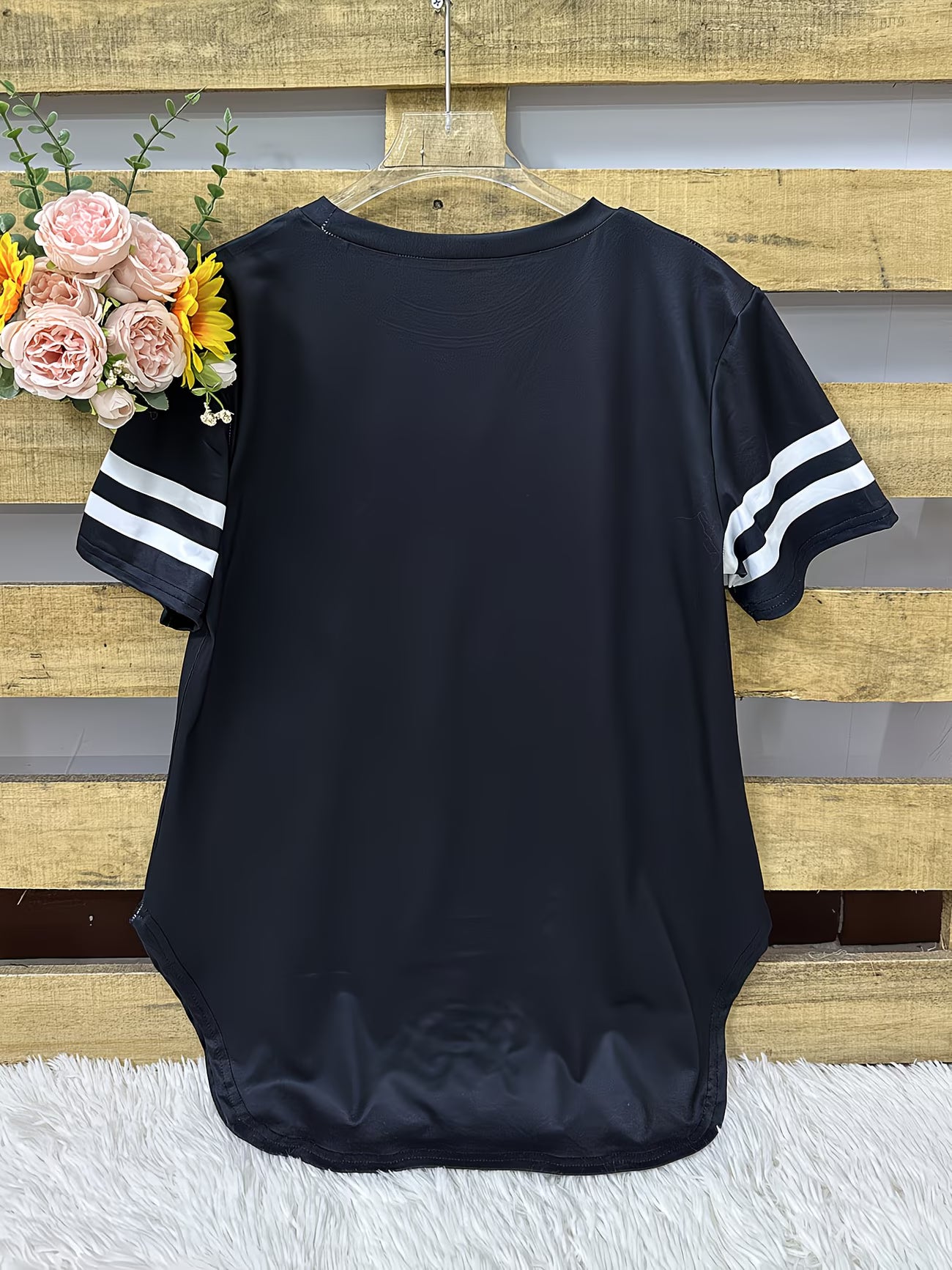 "99" Alphabet Print T-Shirt.