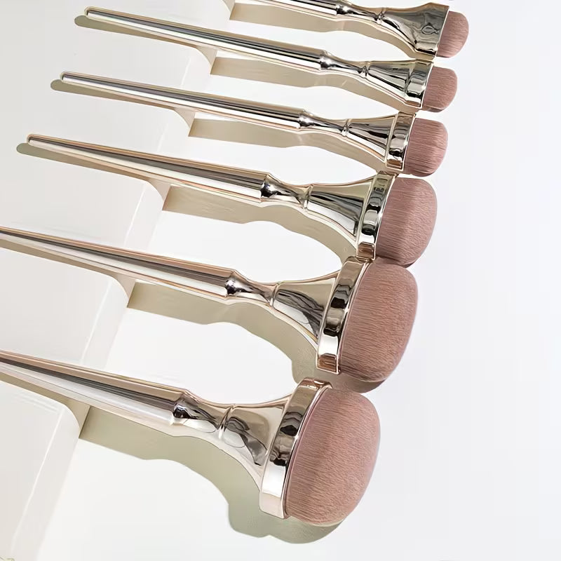 9pcs Drunk Golden Makeup Brush Set.