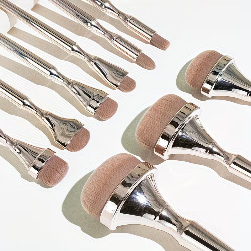 9pcs Drunk Golden Makeup Brush Set.