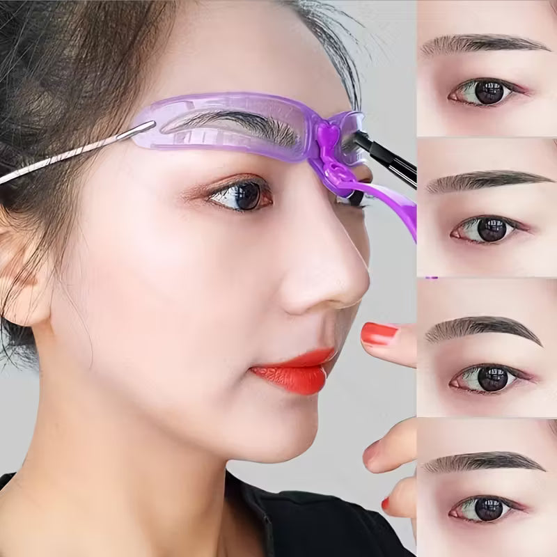 9pcs Eyebrow Shaping Stencils & Assistant Tool.