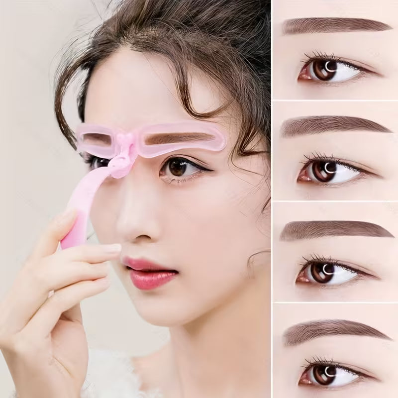 9pcs Eyebrow Shaping Stencils & Assistant Tool.