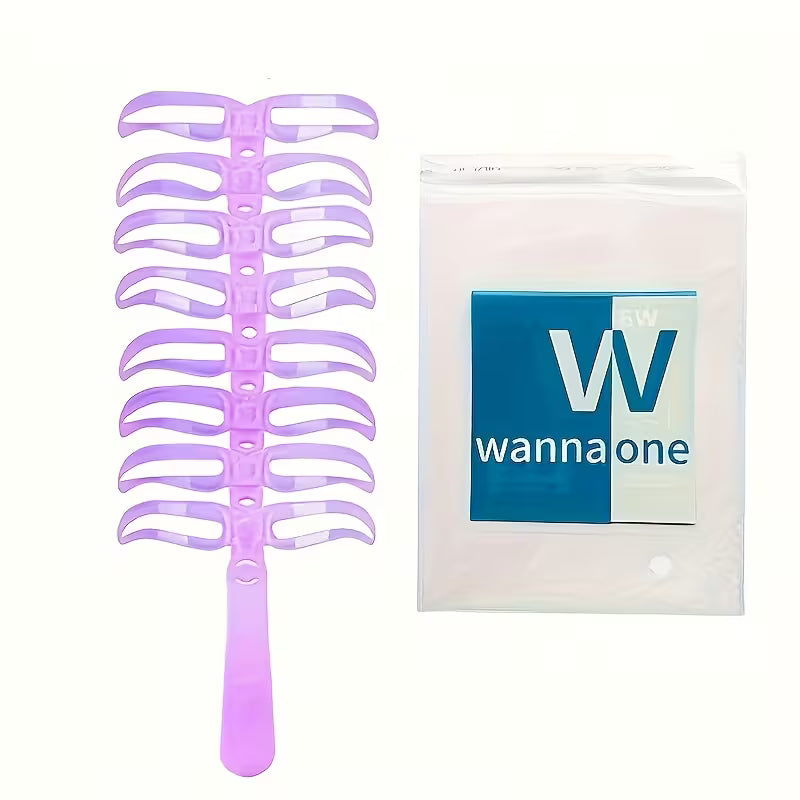 9pcs Eyebrow Shaping Stencils & Assistant Tool.