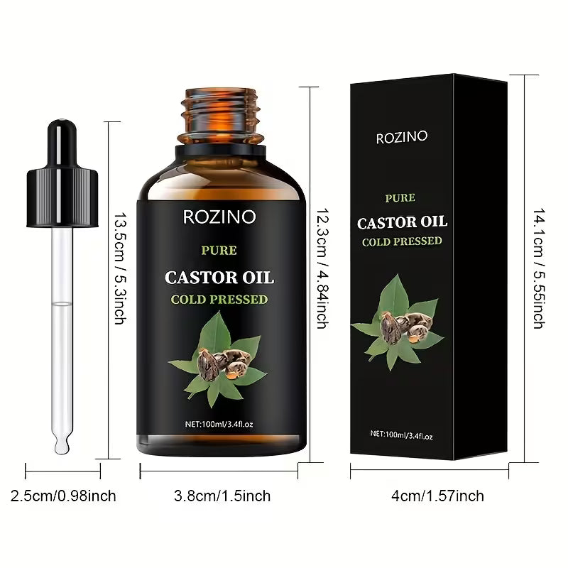 All-in-One Growth Pure Cold-Pressed Castor Oil.