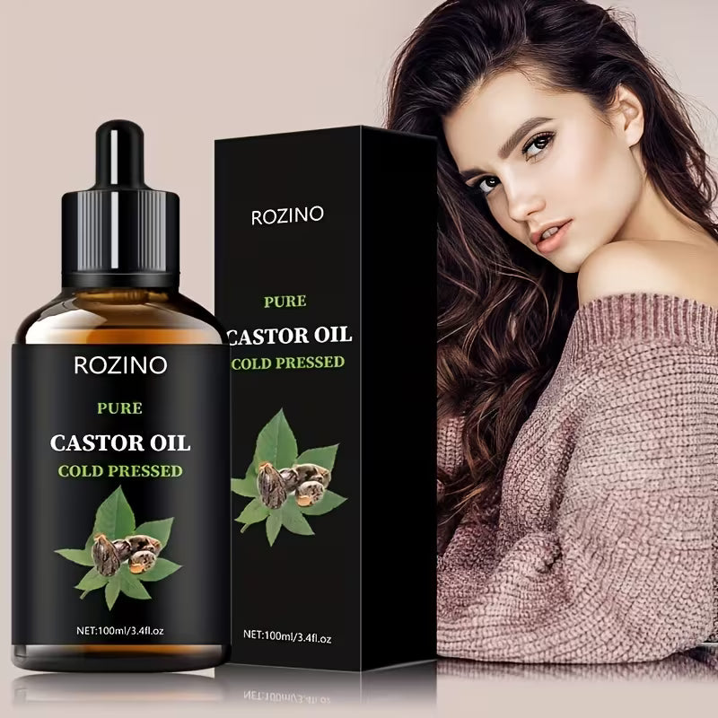 All-in-One Growth Pure Cold-Pressed Castor Oil.