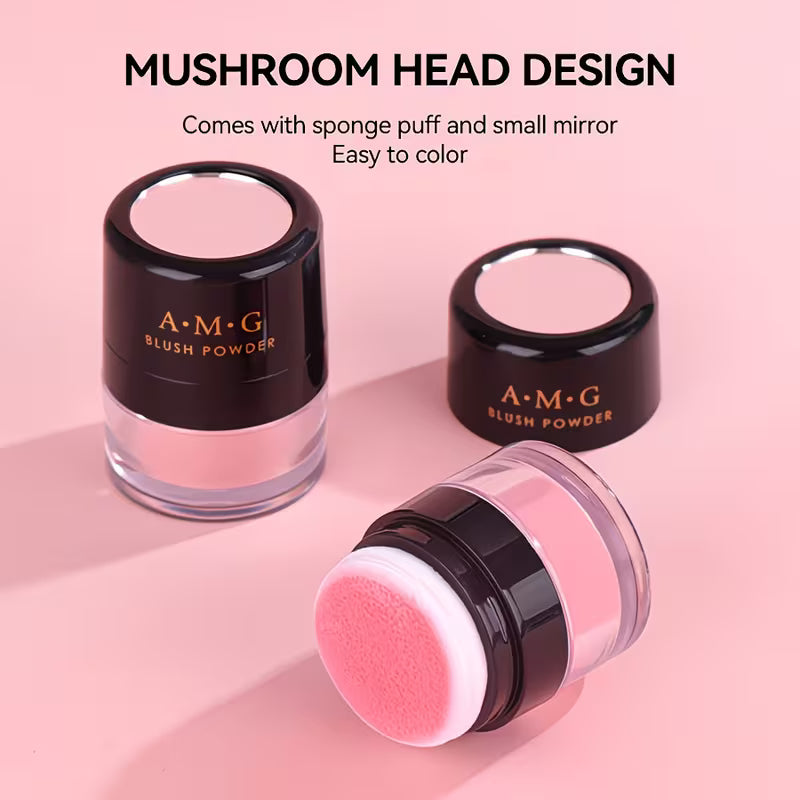 All-in-One Portable Powder with Built-in Mirror & Puff.
