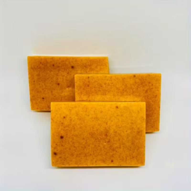 Artisan Turmeric & Ginger Cold Process Brightening Face & Body Bar.